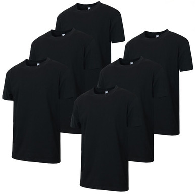Premium Cotton Crew Tees for Men (6- or 12-Pack)