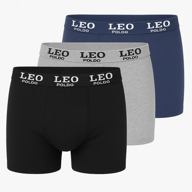LEO Poldo Men’s Performance Boxer Briefs (3-Pack) - Small