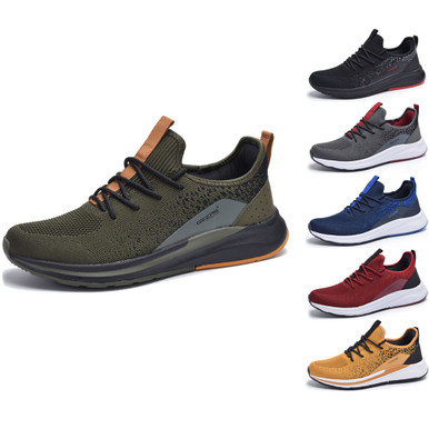 Men's Lace-up Comfort Athleisure Fashion Sneakers - 9.5 - Yellow