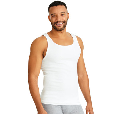 Hanes&reg; Men's ComfortSoft&reg; Tagless Tank Undershirt (6-Pack) - Medium