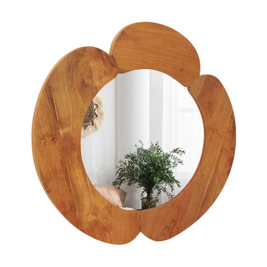 29" Teakwood Hanging Vanity Mirror