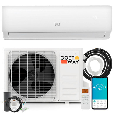 WiFi Enabled Mini Split Air Conditioner/Heater - 11500 BTU-8.3 HSPF2