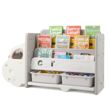 3-Tier Kids' Toy Storage and Bookshelf