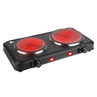 2000W Dual-burner Infrared Cooktop