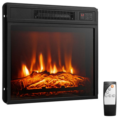 18" Electric Fireplace Insert with 3D Realistic Flame Effects