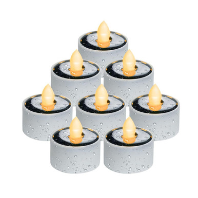 Solar Powered Tea Light (8-Pack)