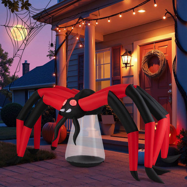 5-Foot Inflatable Spider with Tunnel