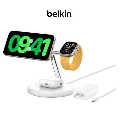 Belkin 3-in-1 Stand 15W Qi2 Wireless Charger