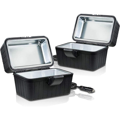 Hard-sided Heating Insulated Lunch Box (2-Pack)