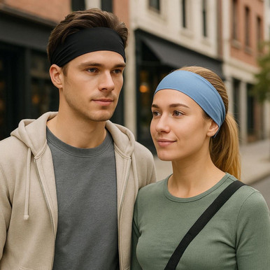 Sweat-Wicking Headband (2-Pack)