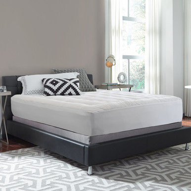 All Season Reversible Pillowtop Mattress Pad - Queen