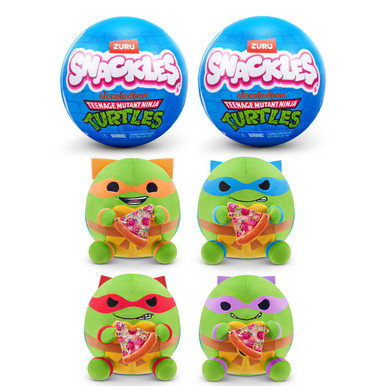 Snackles 5" Plush Teenage Mutant Ninja Turtles Edition (2-Pack)