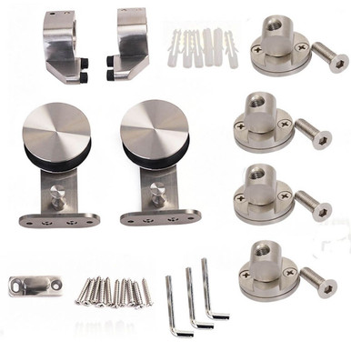 Stainless Steel Wood Sliding Door Hardware Set