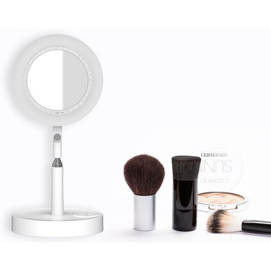 AirLit Ultimate Portable Smart Desk Fan, Mirror, and Ring Light