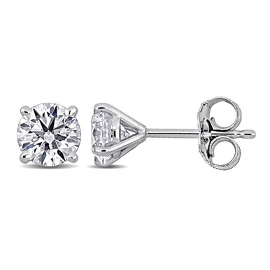 1.00 Carat (ctw VVS2) Lab-Grown Diamond Solitaire Martini-Style Earrings