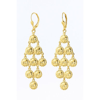 18K Gold Filled Sunshine-Inspired Hanging Earrings
