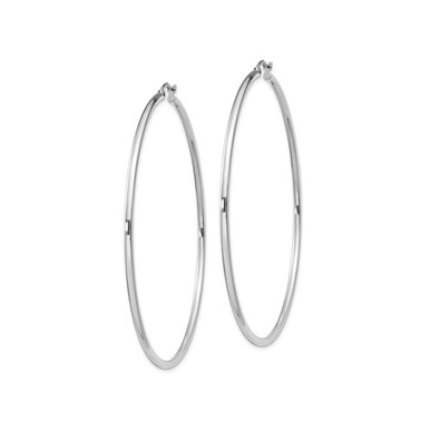 2.5" Large Sterling Silver Hoop Earring