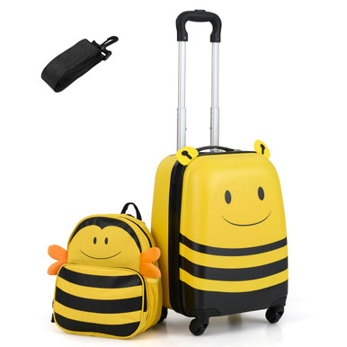 2-Piece Kid’s Luggage Set with Backpack and 18” Rolling Suitcase
