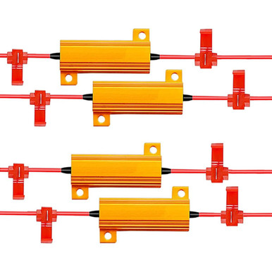 4-Pieces Premium Quality LED Load Resistors for LED Turn Signal Lights