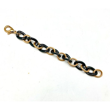 18k Gold Plated Stainless Steel & Ceramic Bracelet