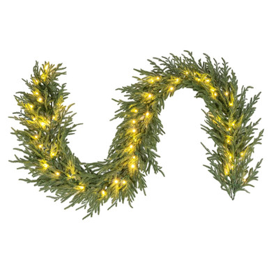 Artificial Real Touch Cypress Christmas Garland