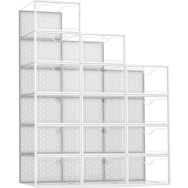 Pinkpum 15-Pack X-Large Shoe Storage Boxes