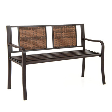 51" Patio Metal 3-Person Bench