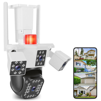1080P 4‑Lens Wi-Fi Security Camera