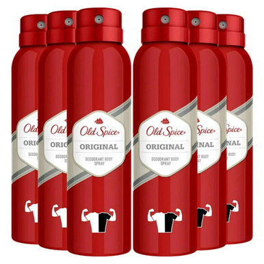 Old Spice Deodorant Body Spray in Original Scent (6-Pack)