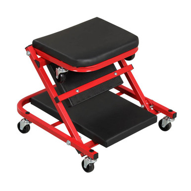 2-in-1 Rolling Creeper Stool