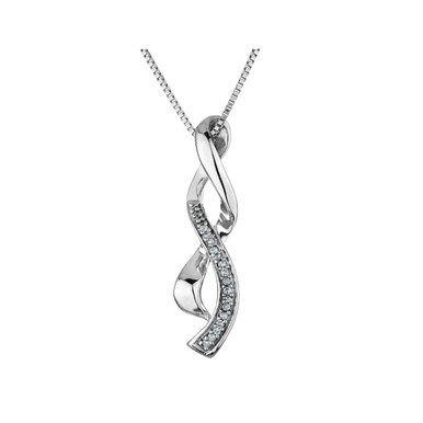 Sterling Silver Infinity Pendant Necklace with Chain