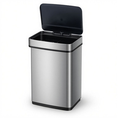 16-Gallon Trash Can with Dual Compartments