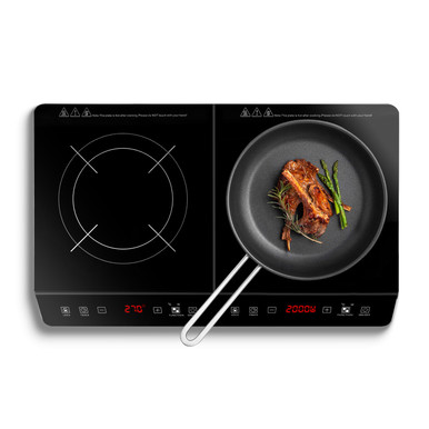 4000W Dual‑Burner Induction Cooktop