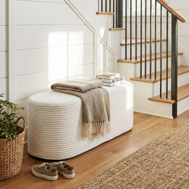 Upholstered Ottoman Bench