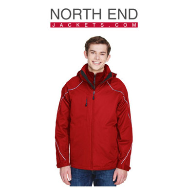 North End Men's Angle 3-in-1 Jacket (Large)