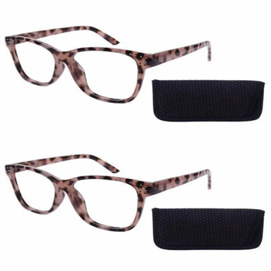 Blue-Light Reading Glasses (2-Pack) - +1.50 Magnification Strength
