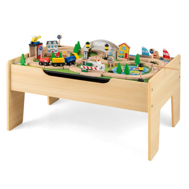 All-in-one Kids Activity Table With Blackboard