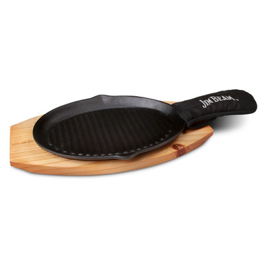 Jim Beam 3-Piece Cast Iron Skillet Set