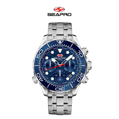 Seapro Men's Mondial Timer Blue Dial Watch