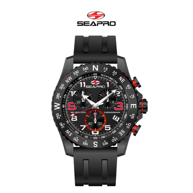 Seapro Men's Gallantry Black Dial Watch