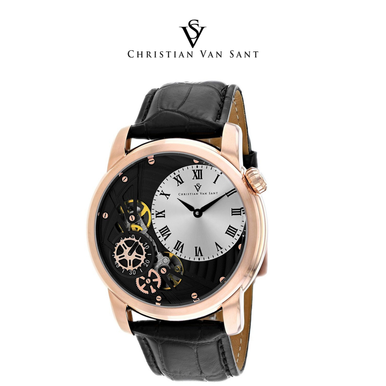 Christian Van Sant Men's Sprocket Auto-Quartz Silver Dial Watch