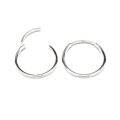 925 Sterling Silver Minimalist Hoop Earrings