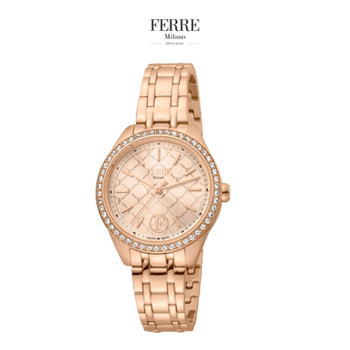 Ferre Milano Women's Classic Rose Gold Dial Watch