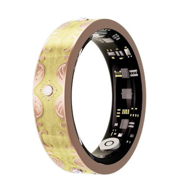 Vintage Engraved Smart Health Ring