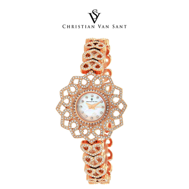 Christian Van Sant Women's Chantilly White MOP Dial Watch