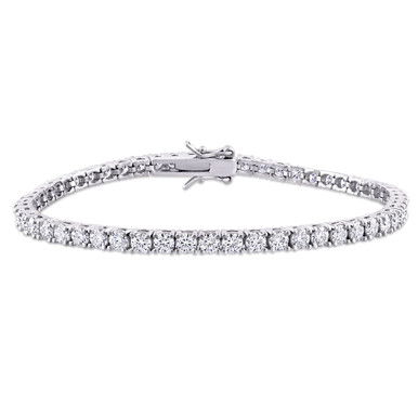 5ct Moissanite Sterling Silver Tennis Bracelet