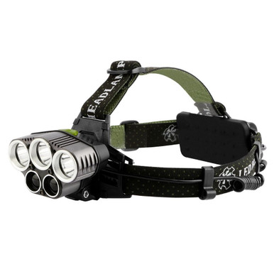 20,000-Lumen Headlamp with 5 LED Bulbs & Rechargeable Batteries