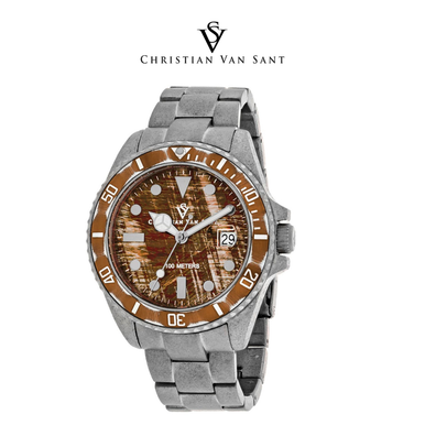 Christian Van Sant Men's Brown Dial Watch