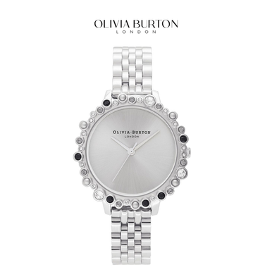 Olivia Burton Women's Bejewelled Under The Sea Silver Dial Watch