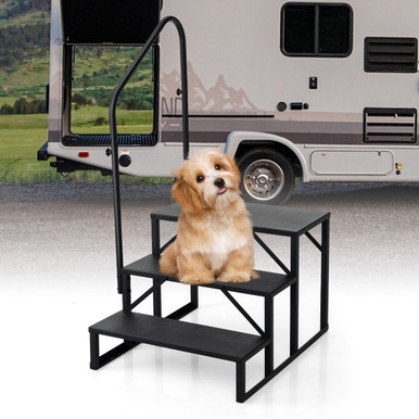 RV Step with Handrail